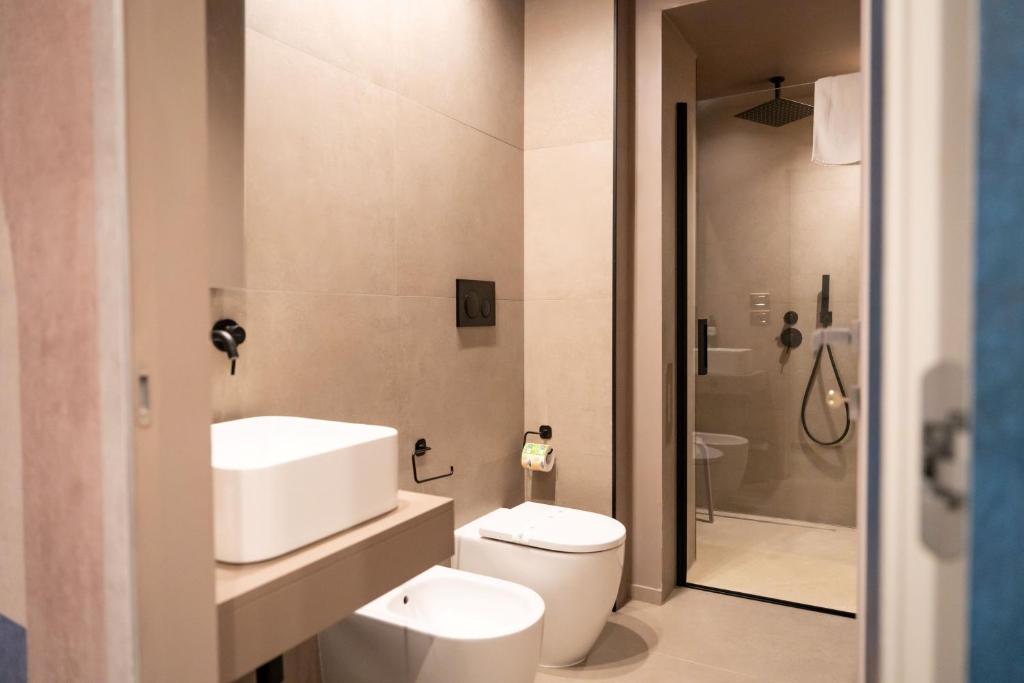 Koupelna v ubytování Didimos Town Hotel
