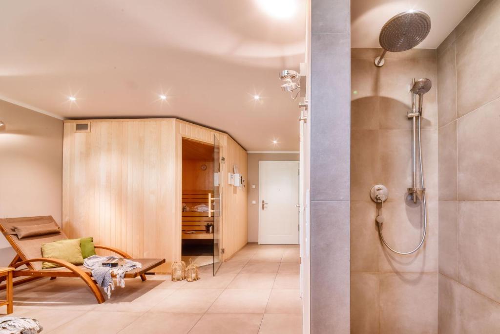 Koupelna v ubytování Ferienwohnung Ankerplatz in der Villa Sofie Binz