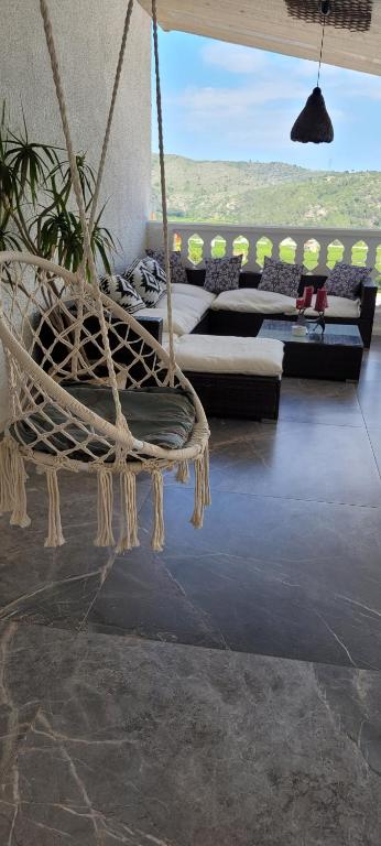 A seating area at Apartamento Milka Gandia Marchuquera