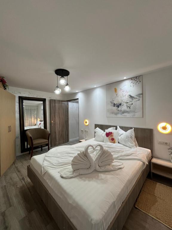 Postel nebo postele na pokoji v ubytování Casa Timerar