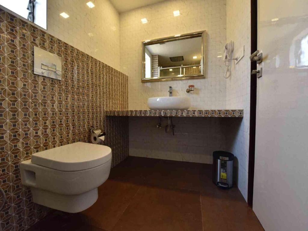 Koupelna v ubytování Hotel Calangute Central