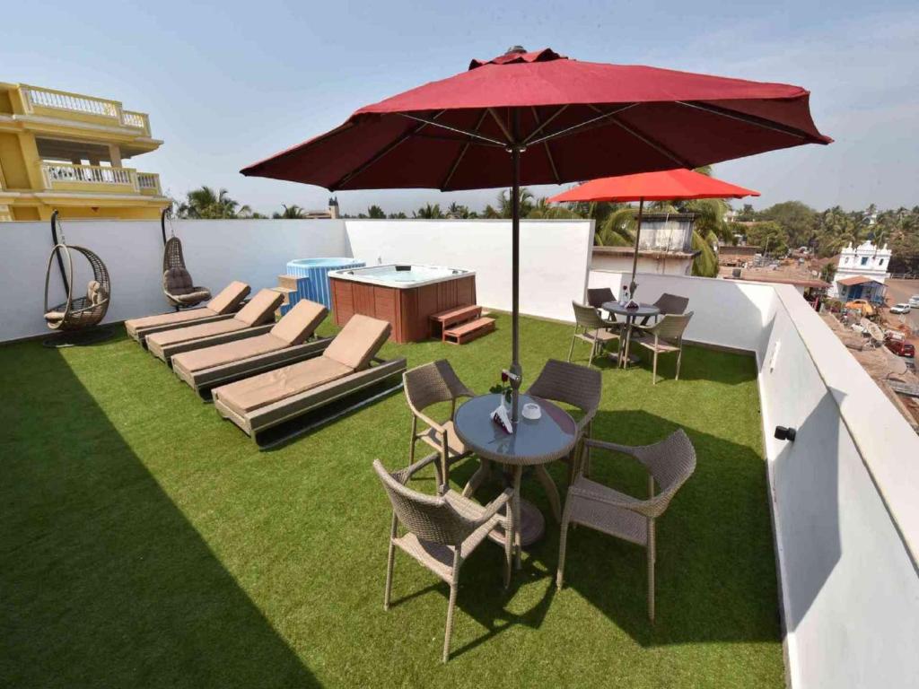 Posezení v ubytování Hotel Calangute Central