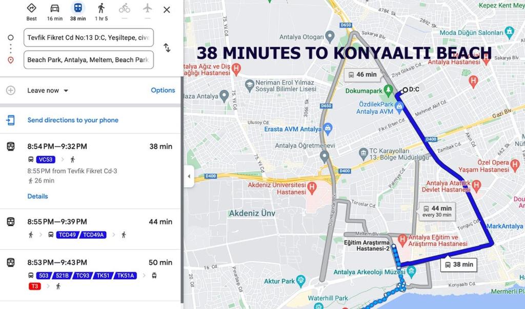 فضای داخلی Big flat 20 minutes to Oldtown در آنتالیا - تصویر ۳