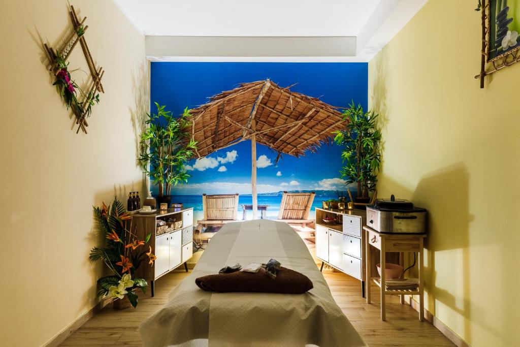 Posezení v ubytování Papaj Resort