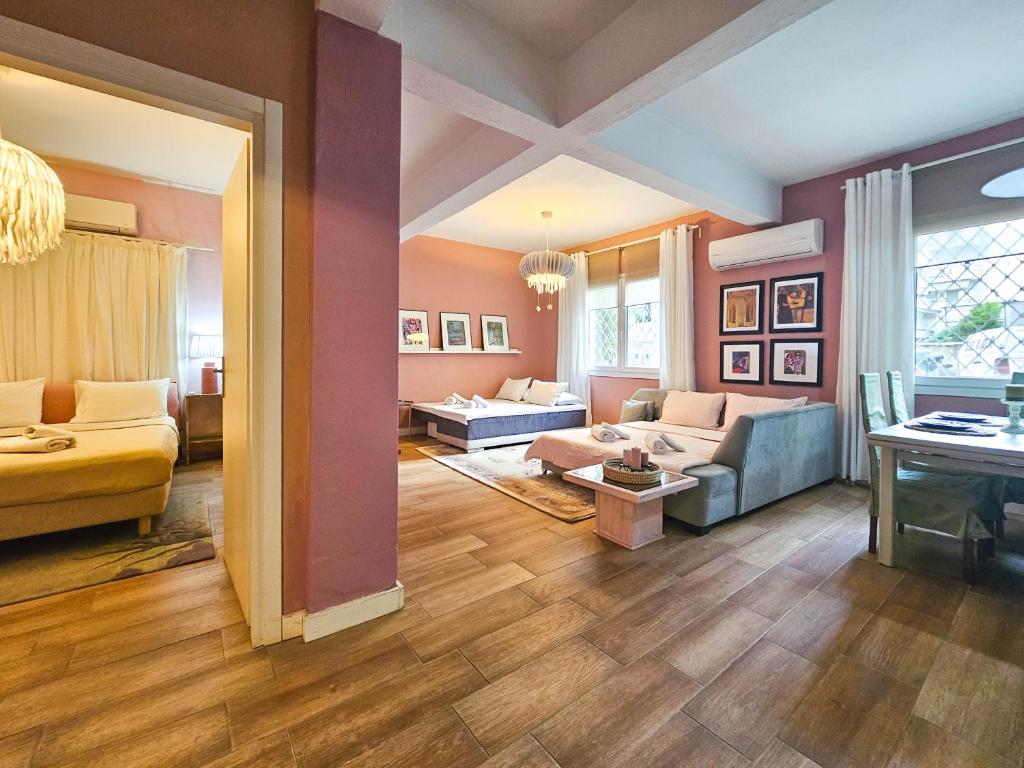 Istumisnurk majutusasutuses Katrin's House with private parking