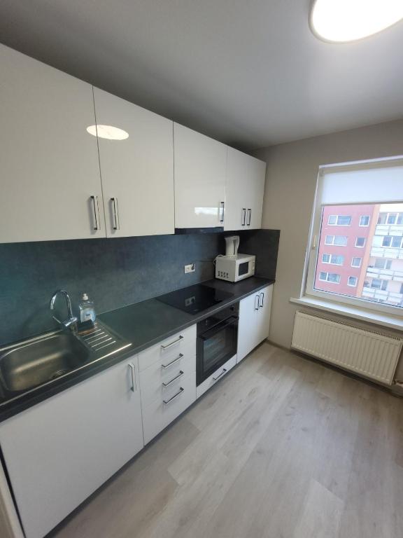 Η κουζίνα ή μικρή κουζίνα στο Starlite appart