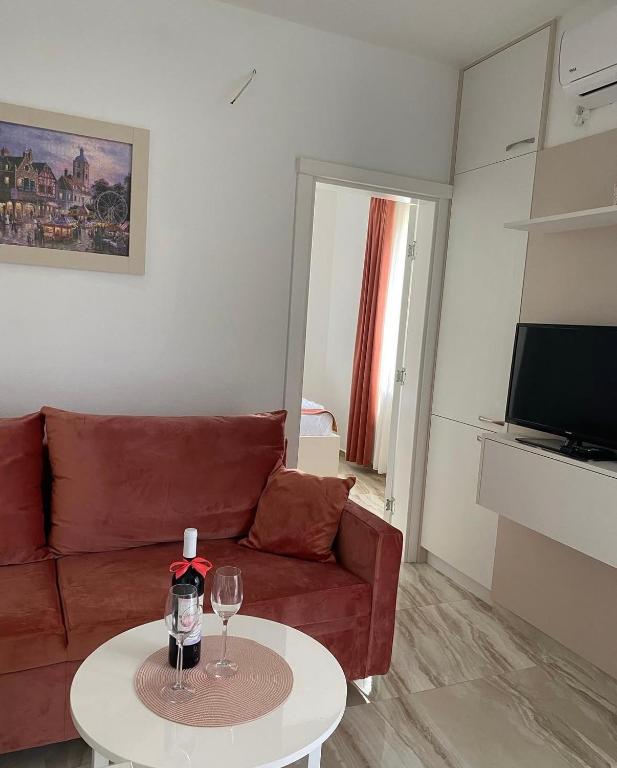 TV a/nebo společenská místnost v ubytování AS apartmani