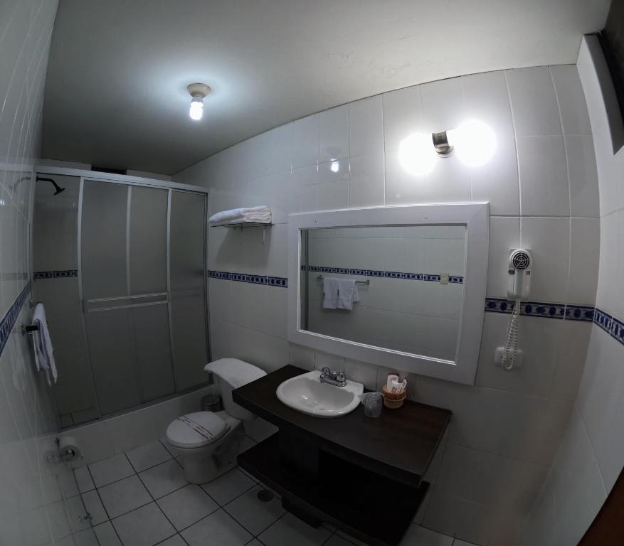 Koupelna v ubytování TerraMistica Colca Coporaque