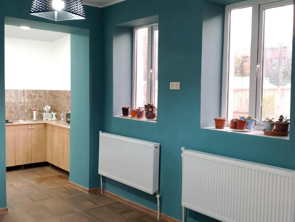 Kuchyň nebo kuchyňský kout v ubytování PANDA Family Hotel in Senaki