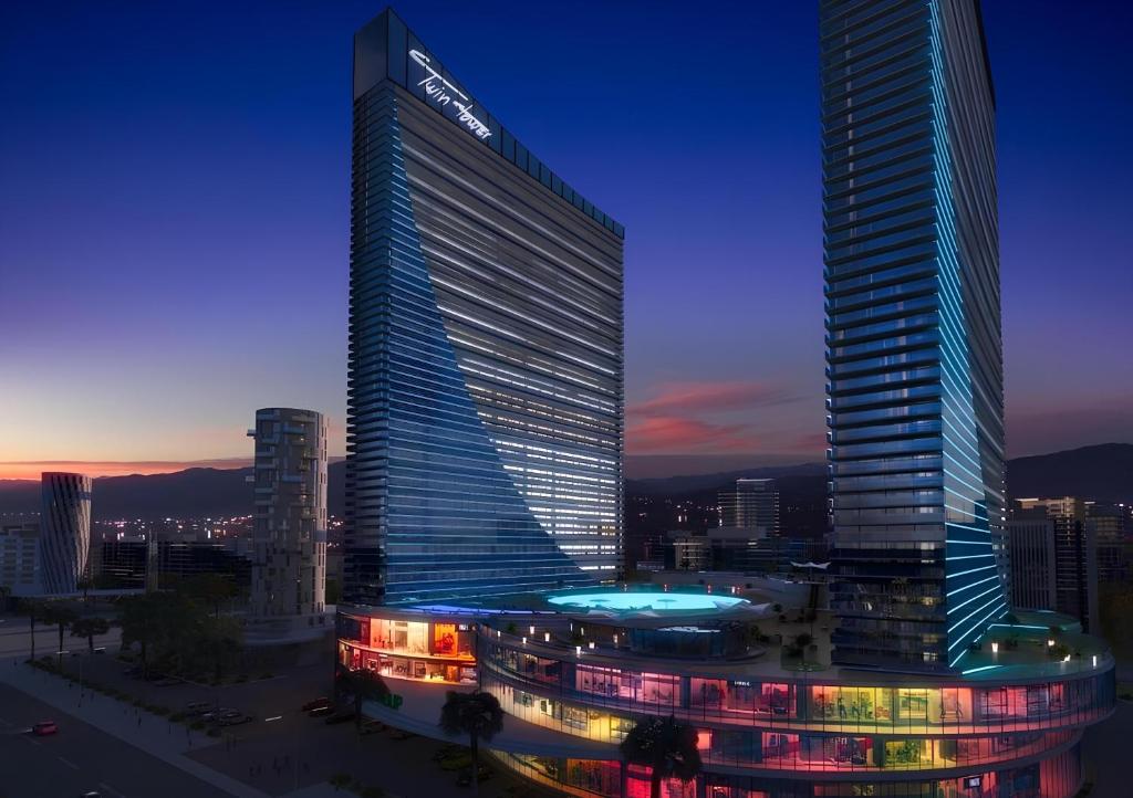 Nespecifikovaný výhled na destinaci Batumi nebo výhled na město při pohledu z hotelu
