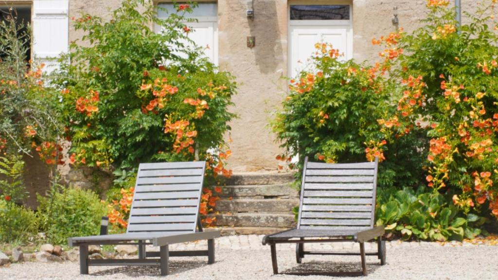 Zahrada ubytování Domaine Les Bertrands