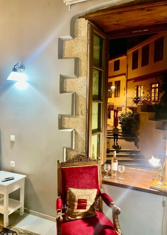 Posezení v ubytování Erietta Suites