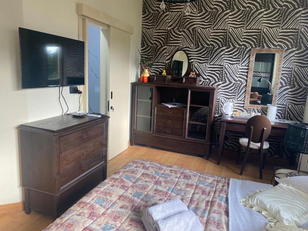 TV a/nebo společenská místnost v ubytování Bolek mansion