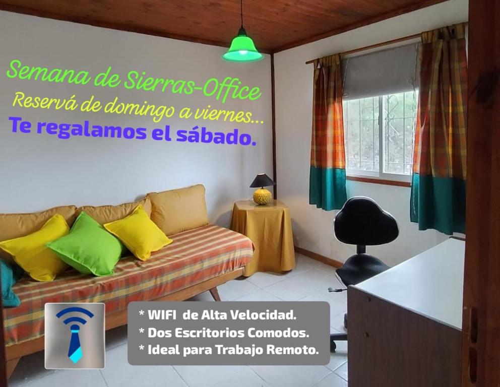 En eller flere senge i et værelse på Tinkunaco Alta Gracia