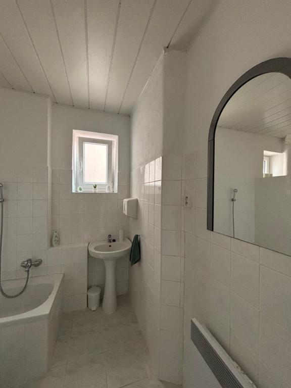 Koupelna v ubytování Apartmány na náměstí