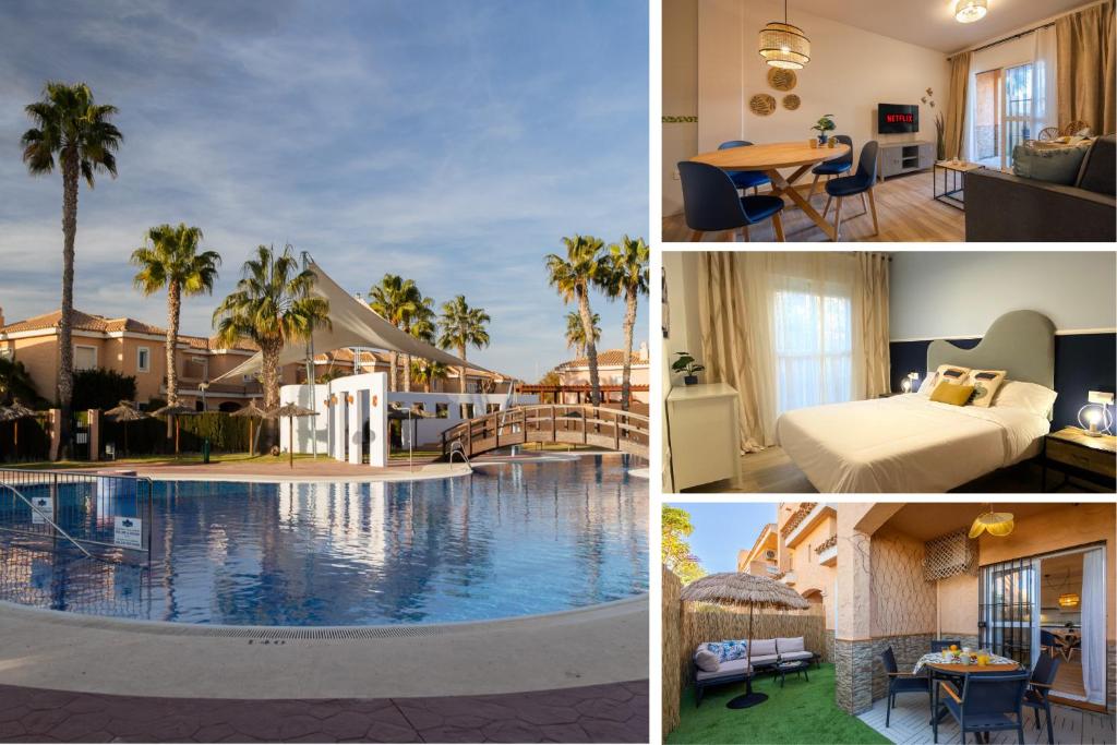 ベラにあるChill-out # Playa a 8min # NETFLIX # Relax # Apartamentoのプール付きホテルの写真集