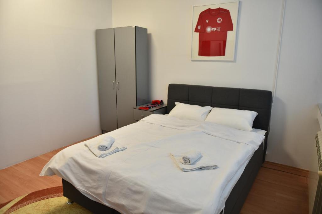 Postel nebo postele na pokoji v ubytování Hostel Nikšić