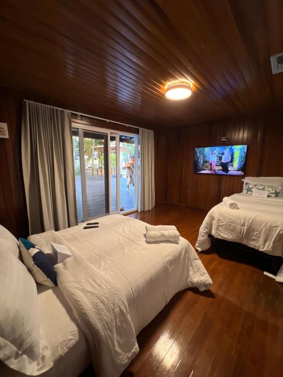 Postel nebo postele na pokoji v ubytování Villa Aurora Coral
