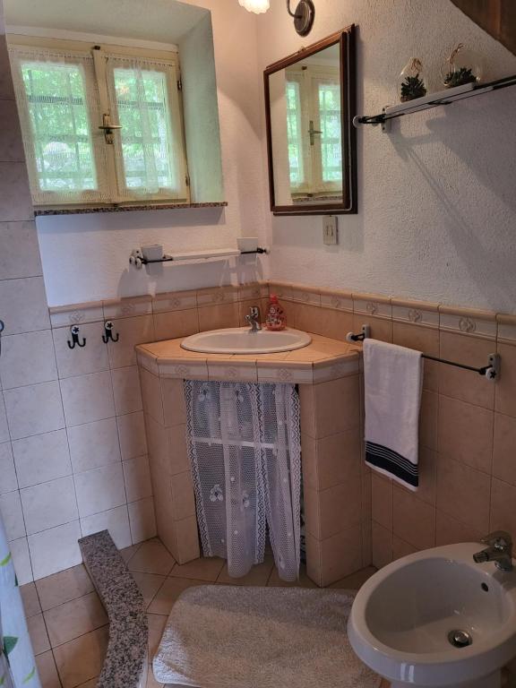 Koupelna v ubytování Klunj home