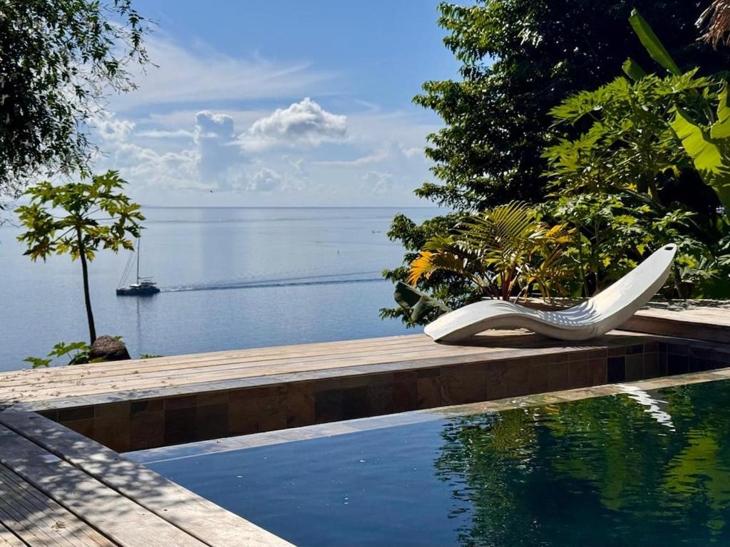 Villa Teana, avec piscine et vue lagon - photo 10 - Raiatea, Polynésie