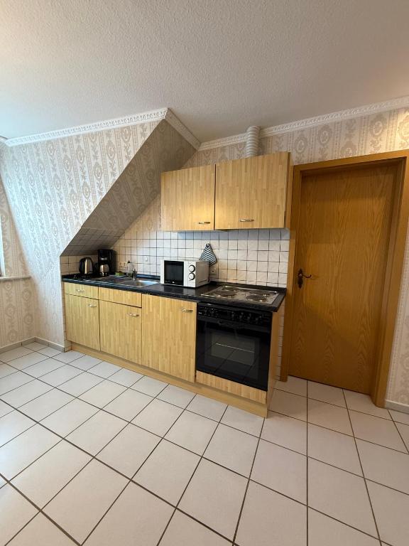 Kuchyň nebo kuchyňský kout v ubytování Pension Cao Lai