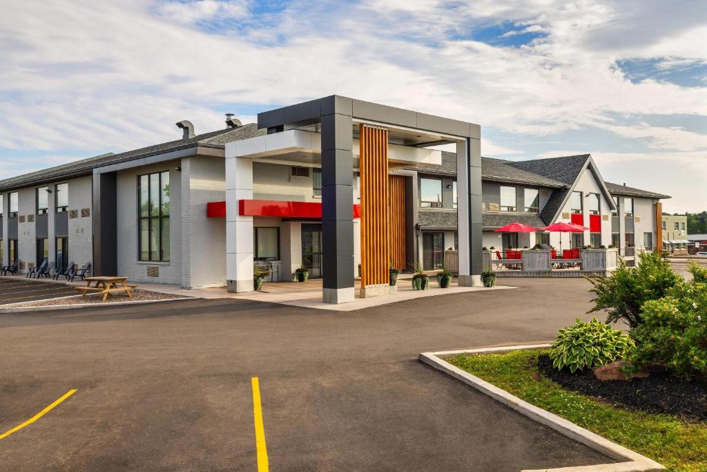 a rendering of a building with a parking lot at Comfort Inn in Charlottetown