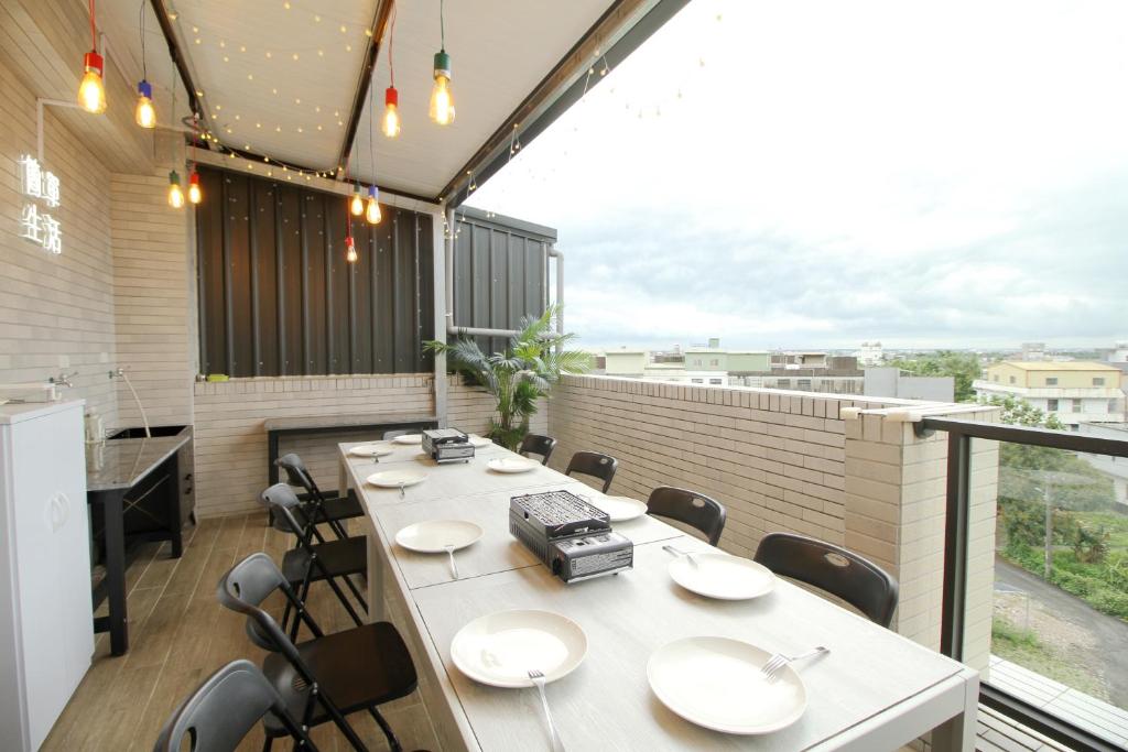 Restaurace v ubytování 十月 Mooon House