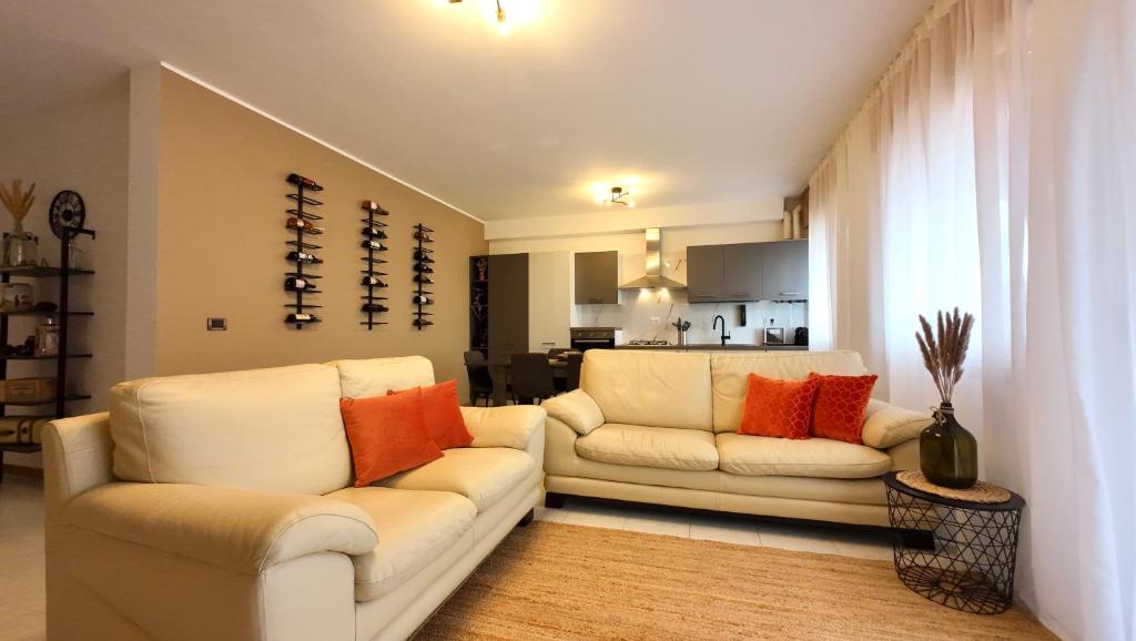 Posezení v ubytování Garda Lake Holiday Apartments quadrilocale