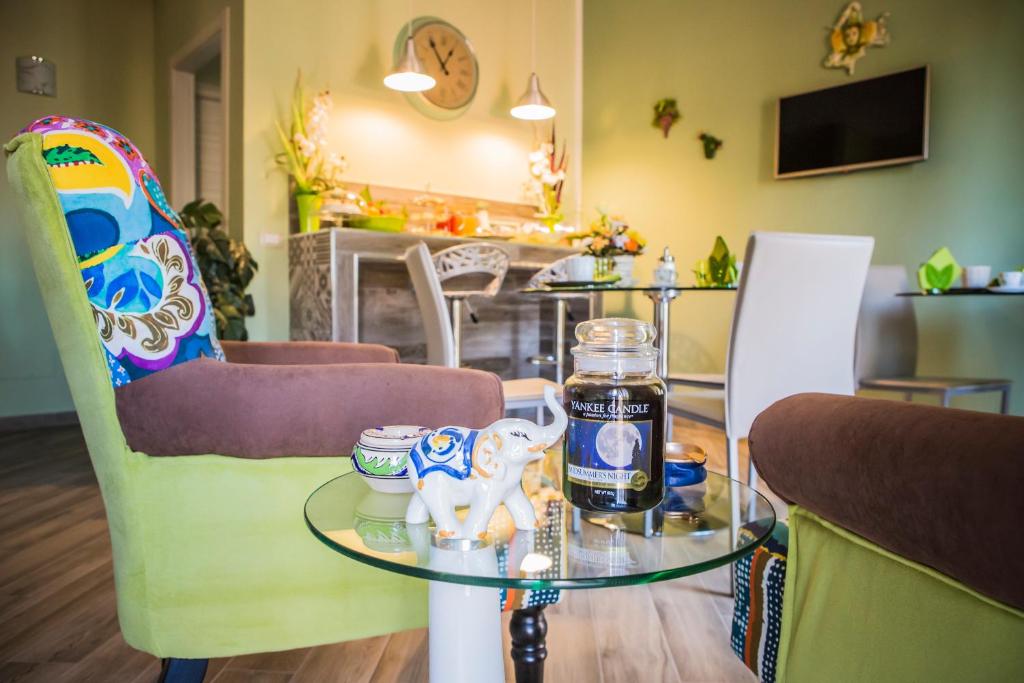 TV a/nebo společenská místnost v ubytování le Notti di Morfeo