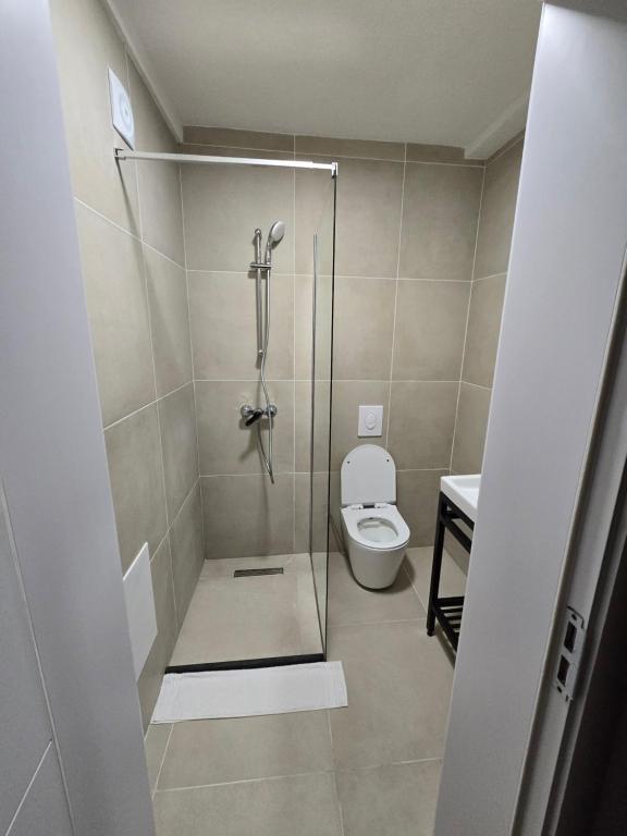 Koupelna v ubytování Fole Apart Hotel