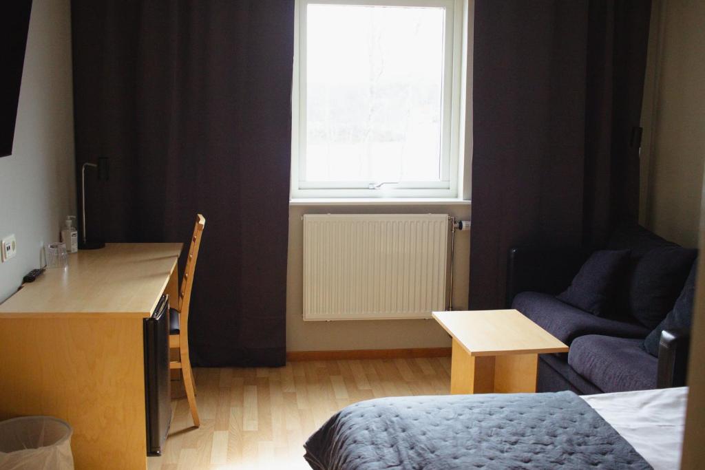Posezení v ubytování Hornavan Hotell