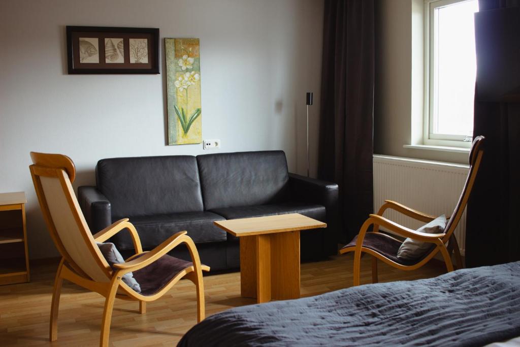 Posezení v ubytování Hornavan Hotell