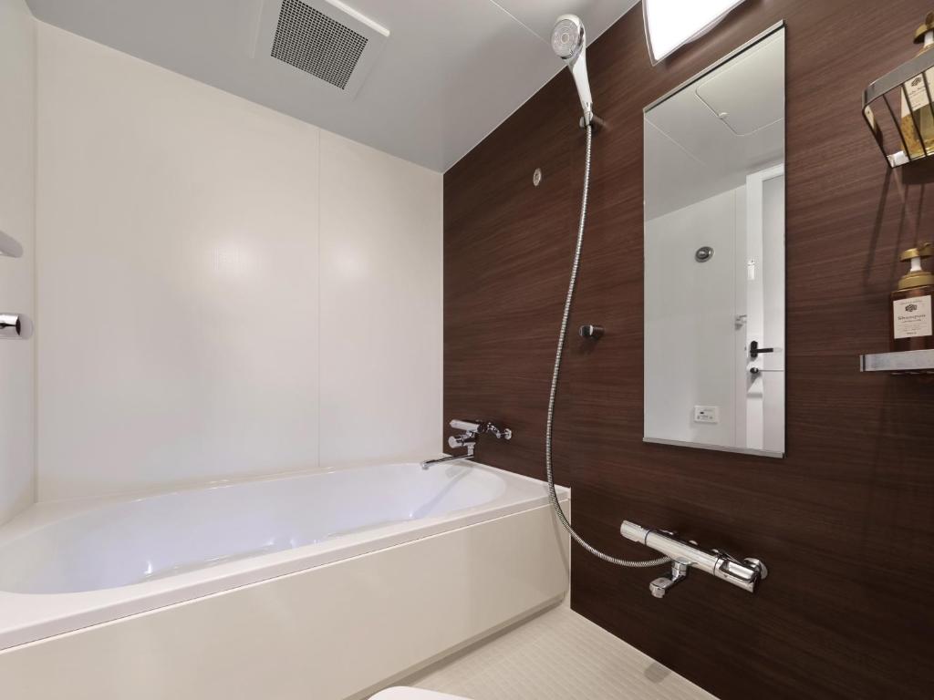 Koupelna v ubytování Doutonbori Crystal Hotel