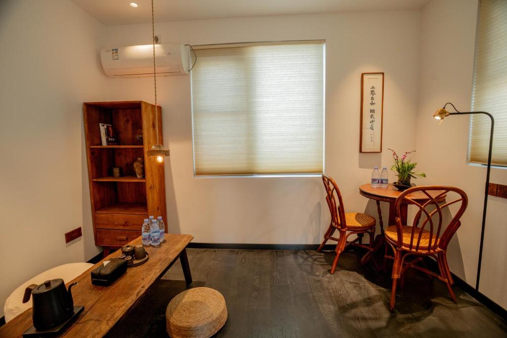 Posezení v ubytování Xingle Hotel-Suzhou Guanqian Street Pingjiang Road