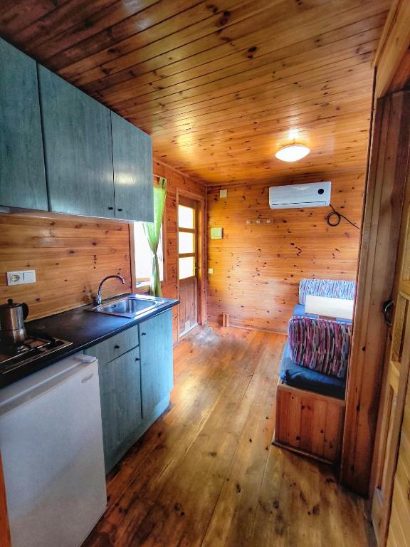 Kuchyň nebo kuchyňský kout v ubytování ARES Ecoresort