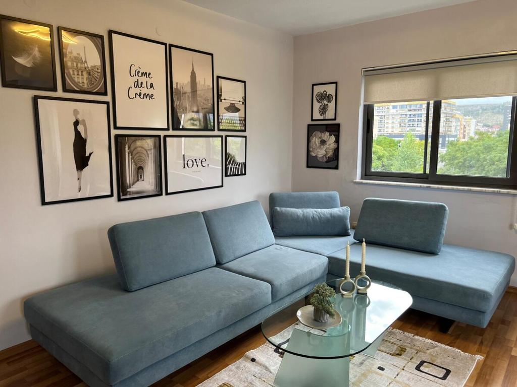 Posezení v ubytování Apartment in Shkodër city center