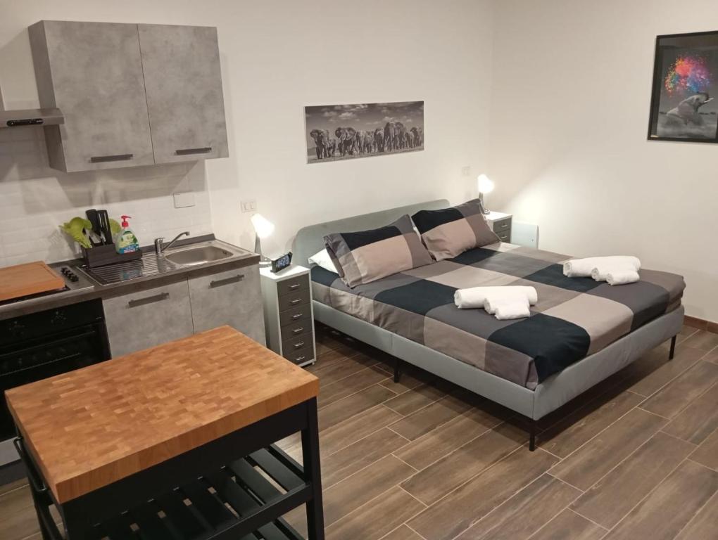 Ένα ή περισσότερα κρεβάτια σε δωμάτιο στο A casa di Stefano