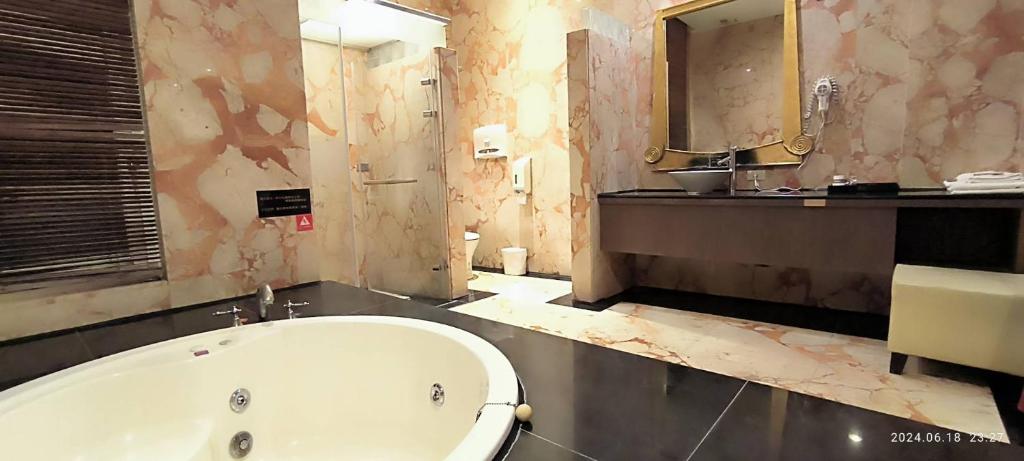 Koupelna v ubytování Shantis Motel