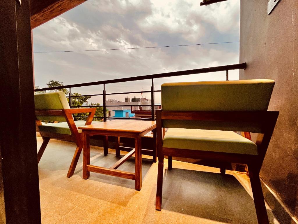 Balkón nebo terasa v ubytování Hotel Aura Residency In Haridwar By Sitara Hotels