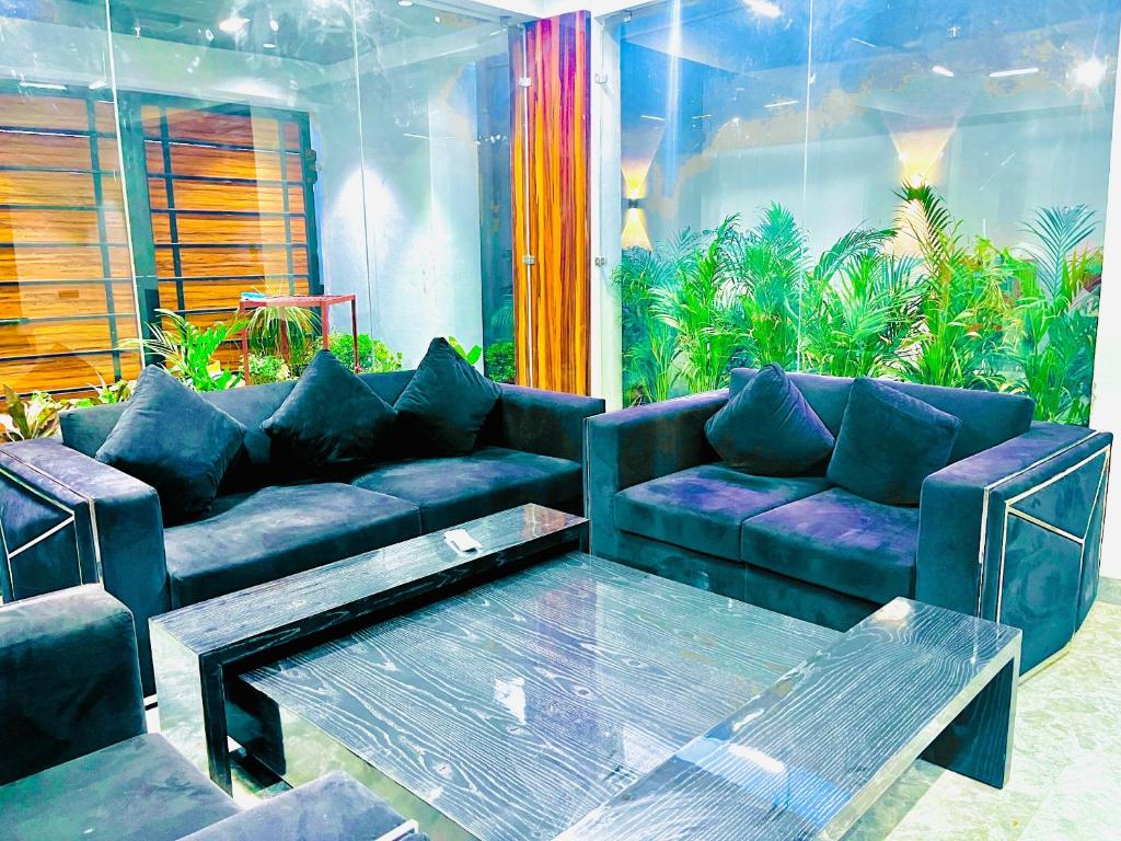 Posezení v ubytování Hotel Aura Residency In Haridwar By Sitara Hotels