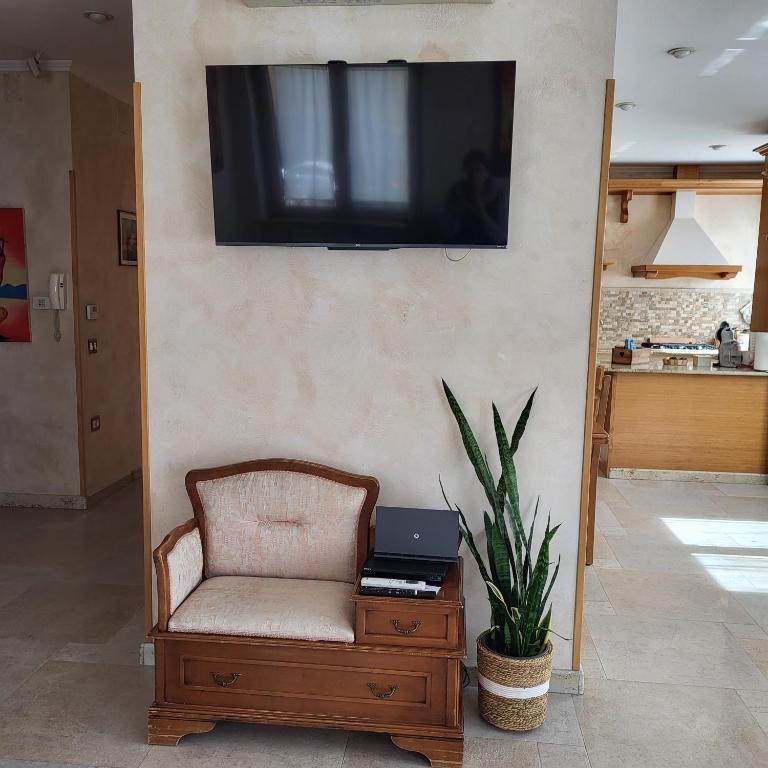 TV a/nebo společenská místnost v ubytování La torre