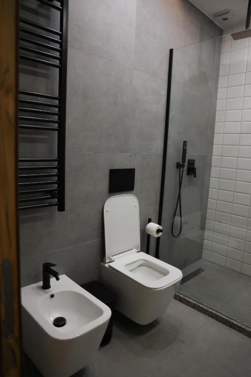 Koupelna v ubytování Sol Hotel