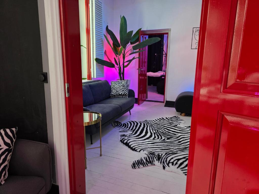 Posezení v ubytování XoXo Apartments Tampere