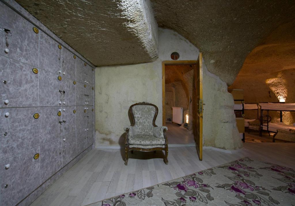 Posezení v ubytování Center cave hostel