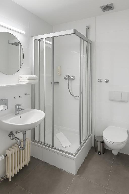 Koupelna v ubytování Hotel Villa Kipping am Hauptbahnhof