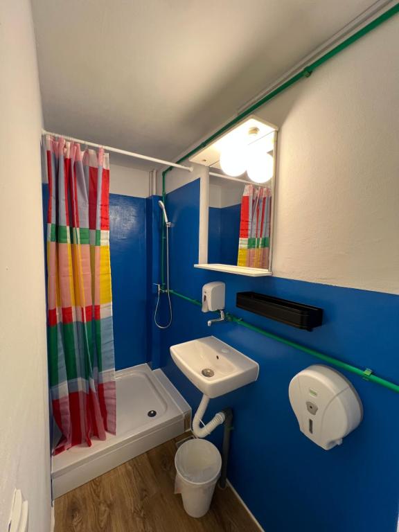 Koupelna v ubytování Chillton hostel