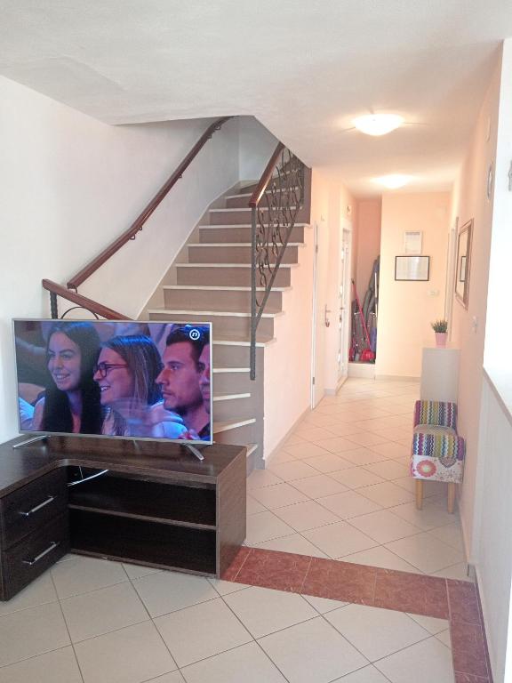 Televízia a/alebo spoločenská miestnosť v ubytovaní LANA DELUXE,SEVID