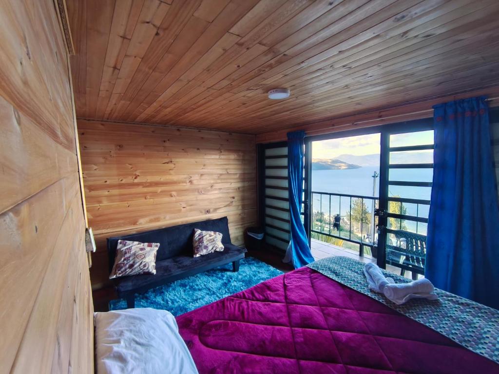 Postel nebo postele na pokoji v ubytování Hospedaje MorAndes