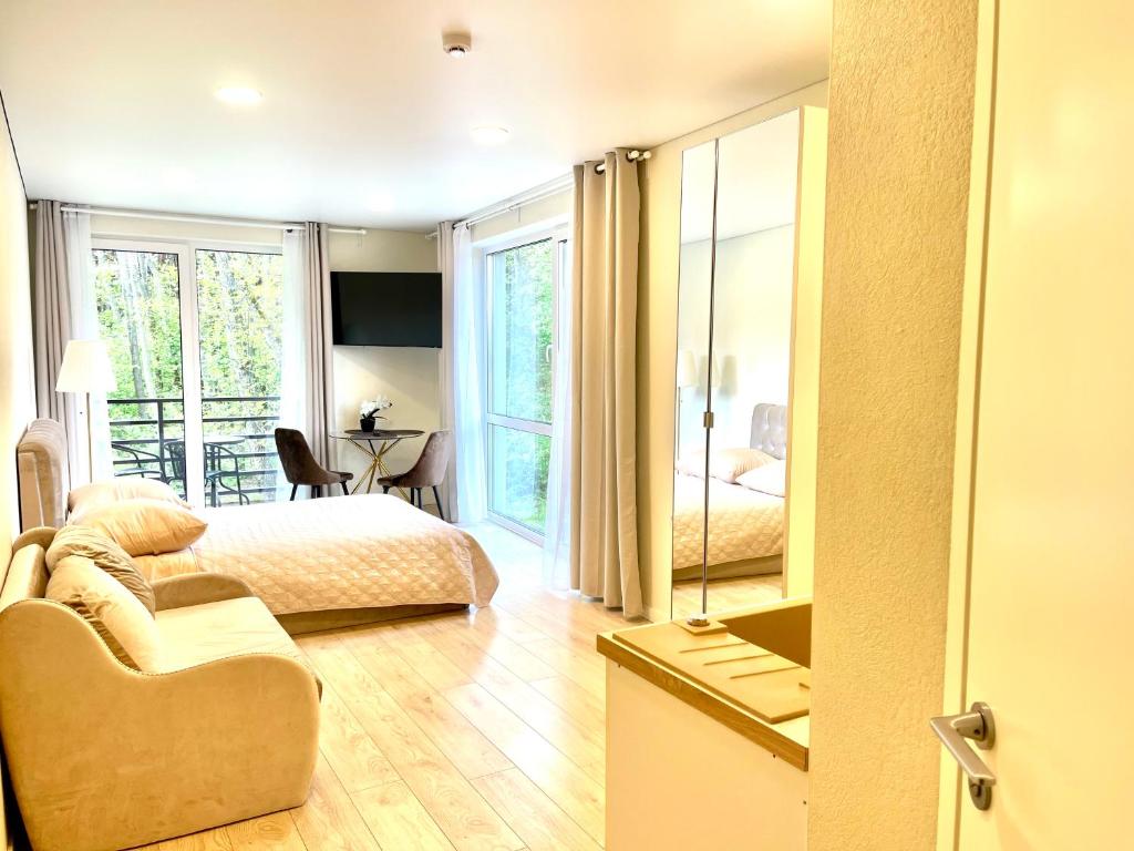 Lova arba lovos apgyvendinimo įstaigoje Seaside apartments 3