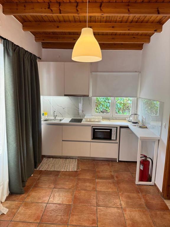 A kitchen or kitchenette at Pieros Studios Lisipios